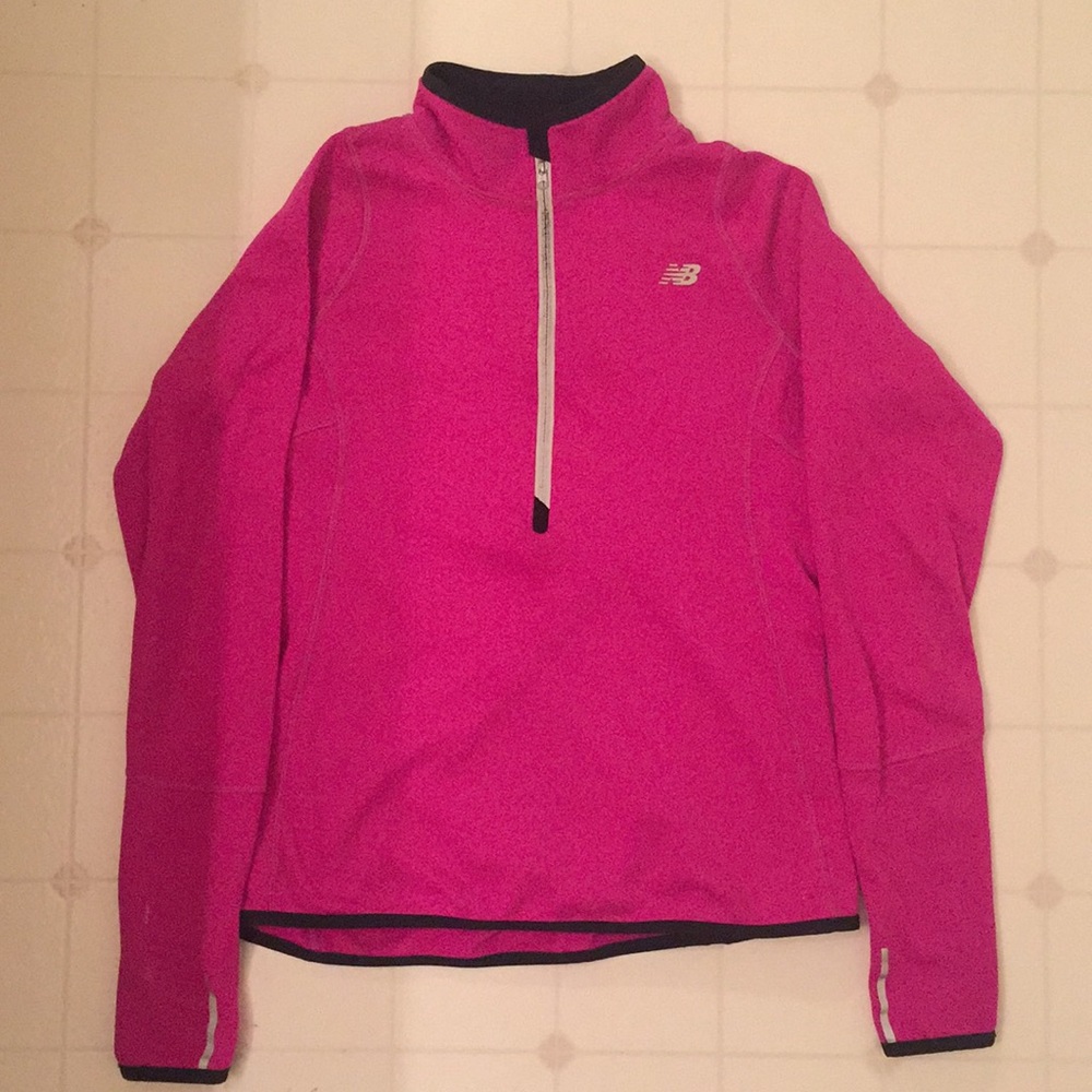 NEW BALANCE women’s fleece running jacket medium